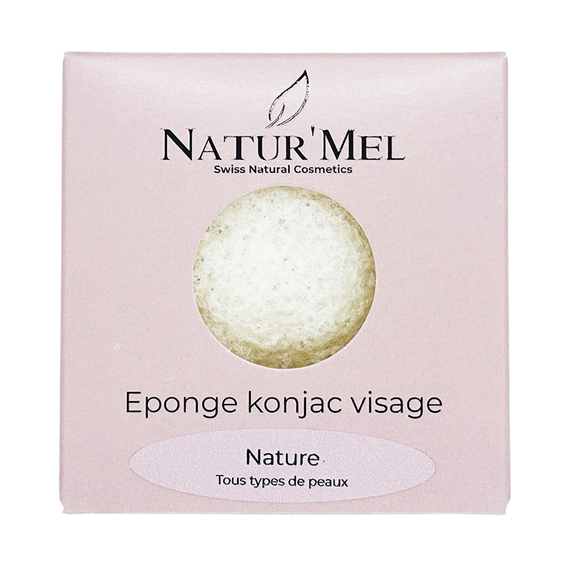 Éponge Konjac visage nature