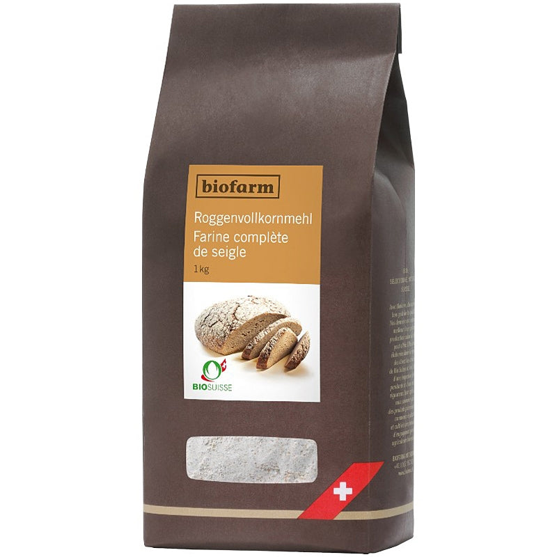 Biofarm - Bio-Schweizer Vollkornroggenmehl 1kg