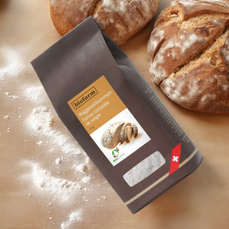 Biofarm - Bio-Schweizer Vollkornroggenmehl 1kg