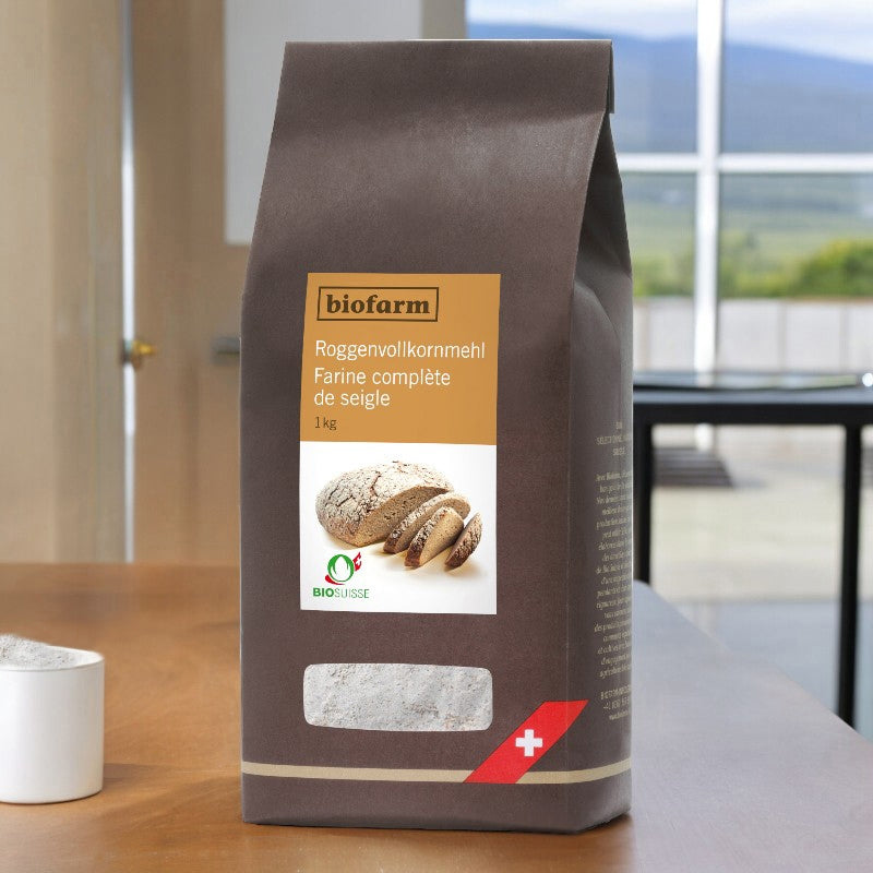Biofarm - Bio-Schweizer Vollkornroggenmehl 1kg
