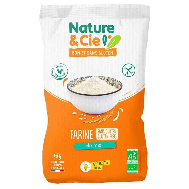 Farine de riz blanc bio sans gluten Nature & Cie