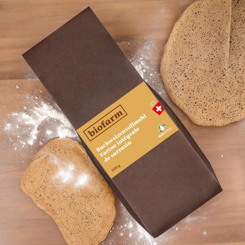 Biofarm - Bio-Buchweizenvollkornmehl aus der Schweiz 500g