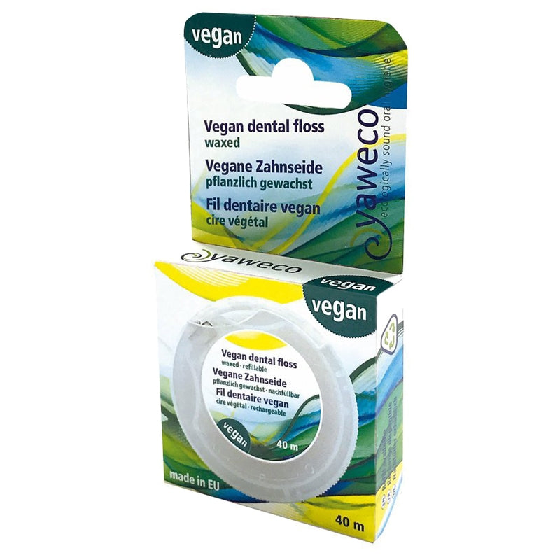 Fil dentaire vegan en cire végétale 1x40m