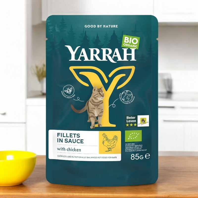 Filets en sauce au poulet pour chat BIO