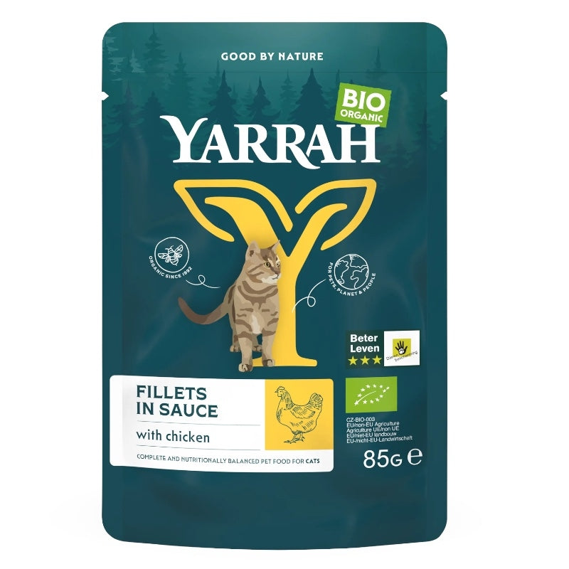 Filets en sauce au poulet pour chat BIO