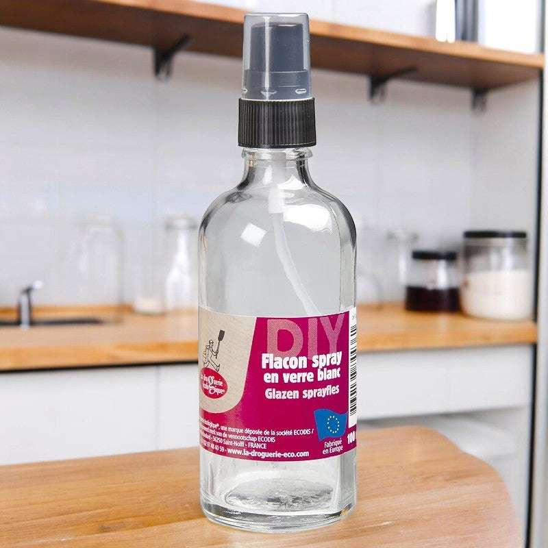 La Droguerie Écologique - Flacon spray en verre transparent 100ml
