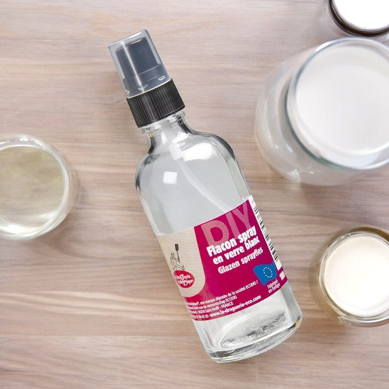 La Droguerie Écologique - Flacon spray en verre transparent 100ml