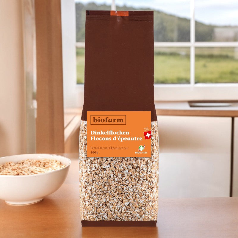 Biofarm - Flocons d'épeautre suisse BIO 500g