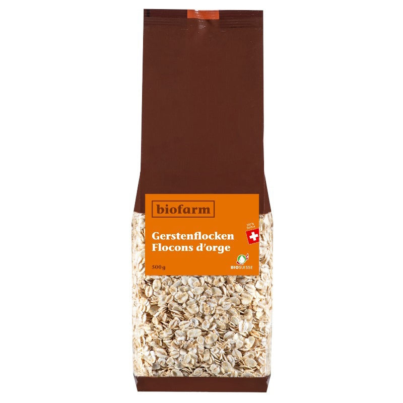 Biofarm - Flocons d'orge suisse BIO 500g
