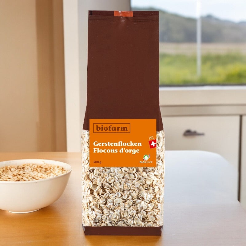 Biofarm - Flocons d'orge suisse BIO 500g