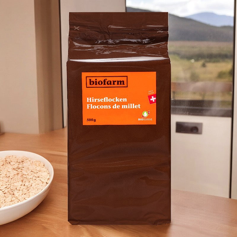 Biofarm - Flocons de millet suisse BIO 500g