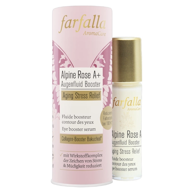 Farfalla - Fluide boosteur contour des yeux BIO rose Alpine A+ 10ml