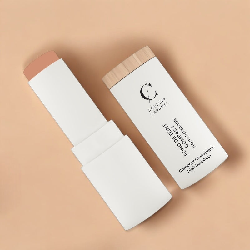 Couleur Caramel - Fond de teint compact HD Beige halé N°14 BIO 9g