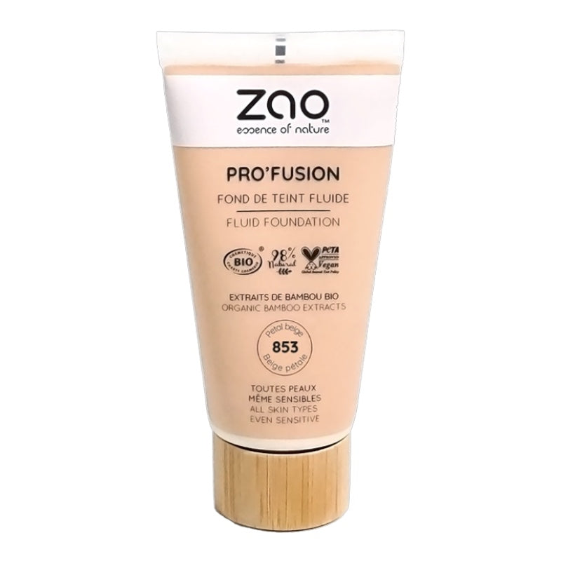Flüssige Foundation Blütenbeige Nr. 853 BIO