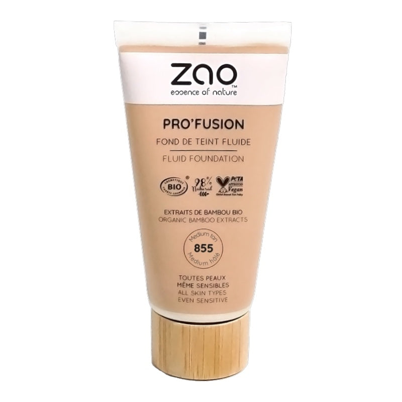 Flüssige Foundation Medium gebräunt Nr. 855 BIO