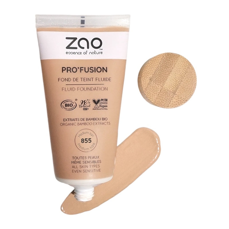 Flüssige Foundation Medium gebräunt Nr. 855 BIO