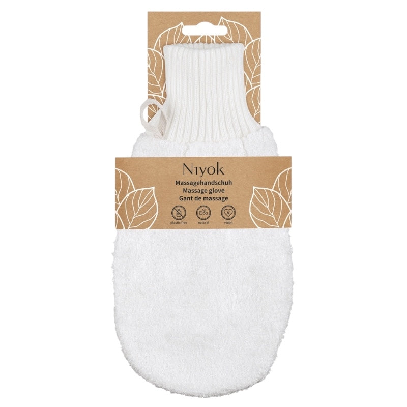 Gant de massage en fibres de bambou