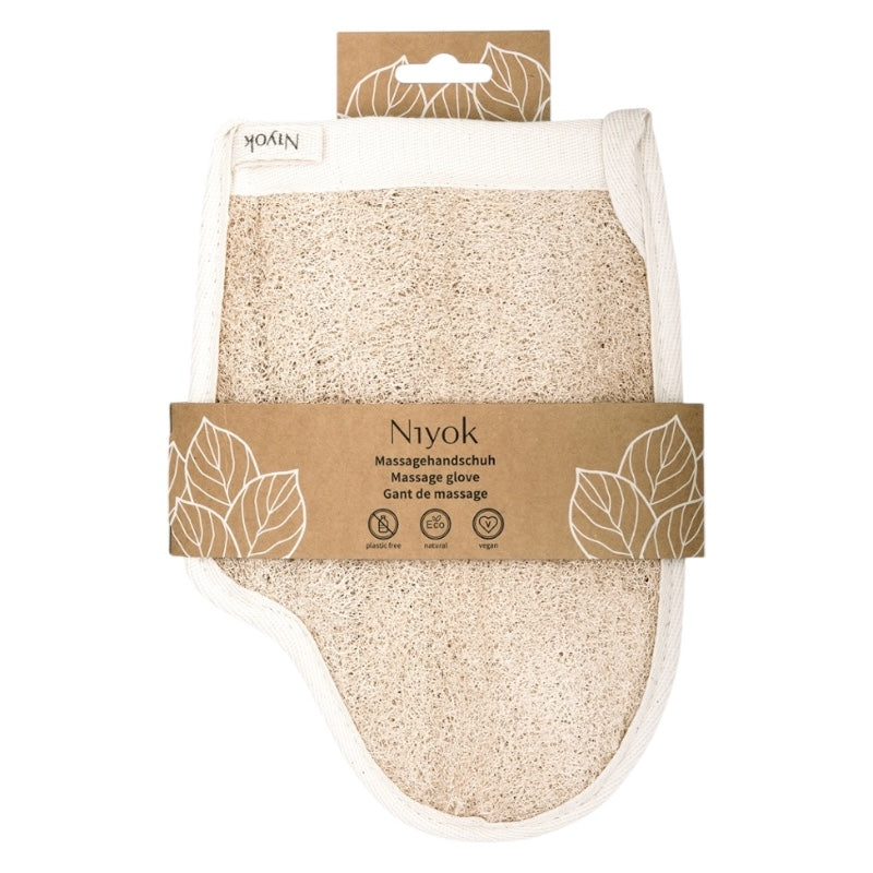 Gant de massage en loofah & coton