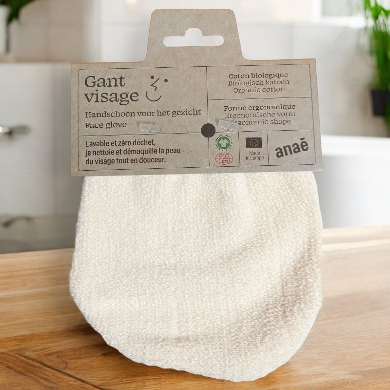 Anaé - Gant visage en coton BIO