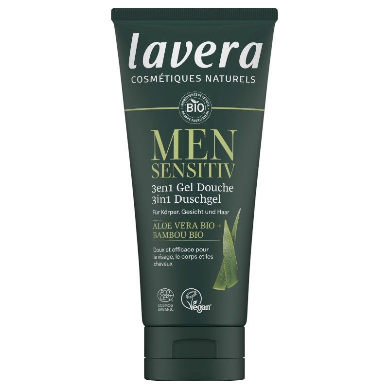Lavera - Gel douche 3 en 1 homme BIO aloe vera & bambou 200ml