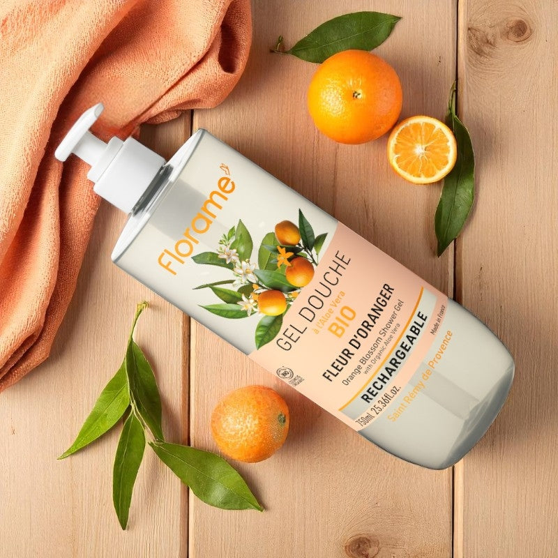 Florame - Gel douche BIO fleur d'oranger 750ml