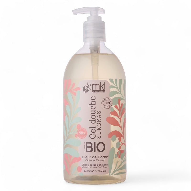 Gel douche BIO fleur de coton 1l