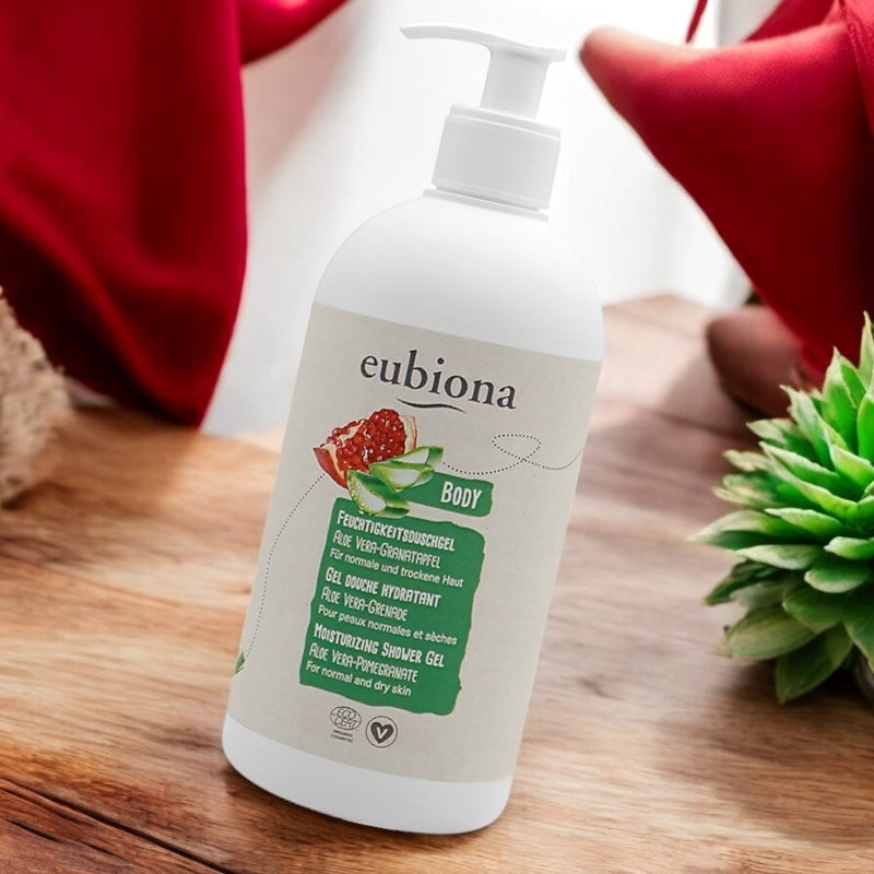 Eubiona - Gel douche hydratant BIO aloe vera & grenade 500ml