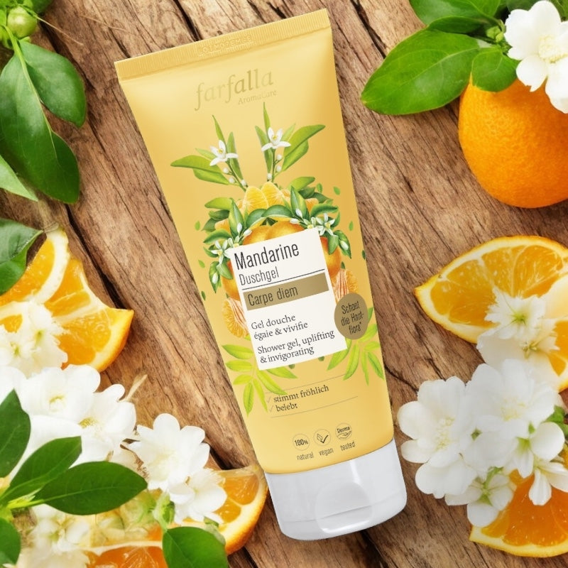 Farfalla - Gel douche hydratant BIO mandarine 200ml