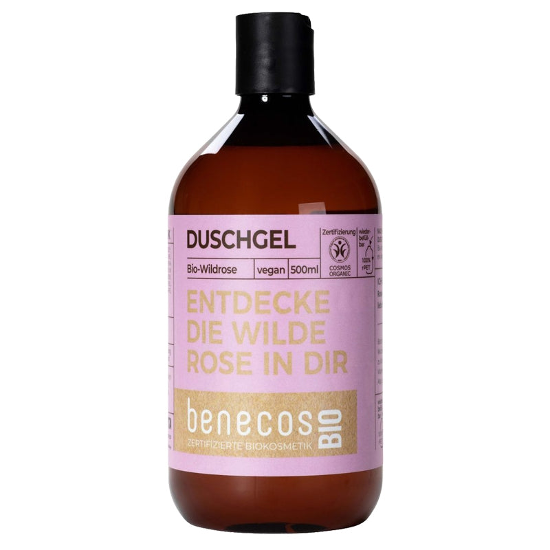 Benecos - Gel douche rose sauvage BIO 500ml
