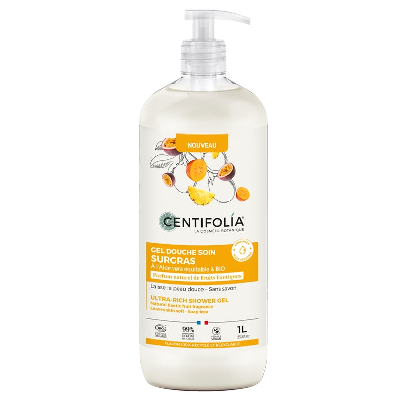 Centifolia - Rückfettendes Duschgel Exotische Früchte BIO 1l