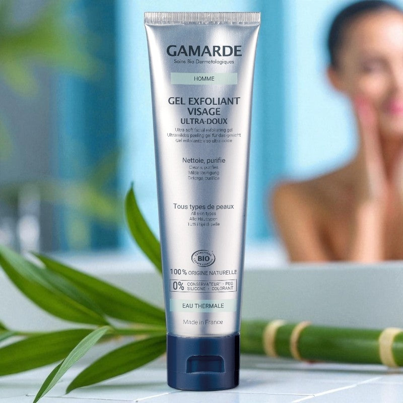 Gamarde - Gel exfoliant visage BIO - homme - 100g