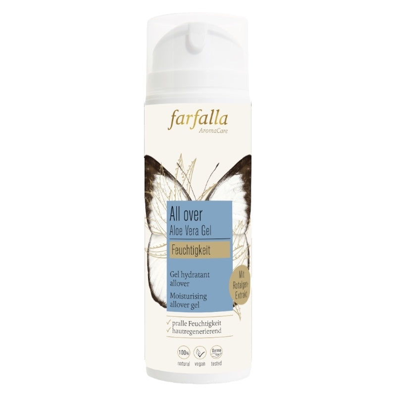 Farfalla - Feuchtigkeitsgel Gesicht & Körper Aloe Vera BIO 150ml