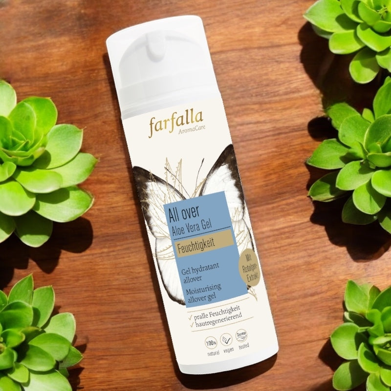 Farfalla - Feuchtigkeitsgel Gesicht & Körper Aloe Vera BIO 150ml