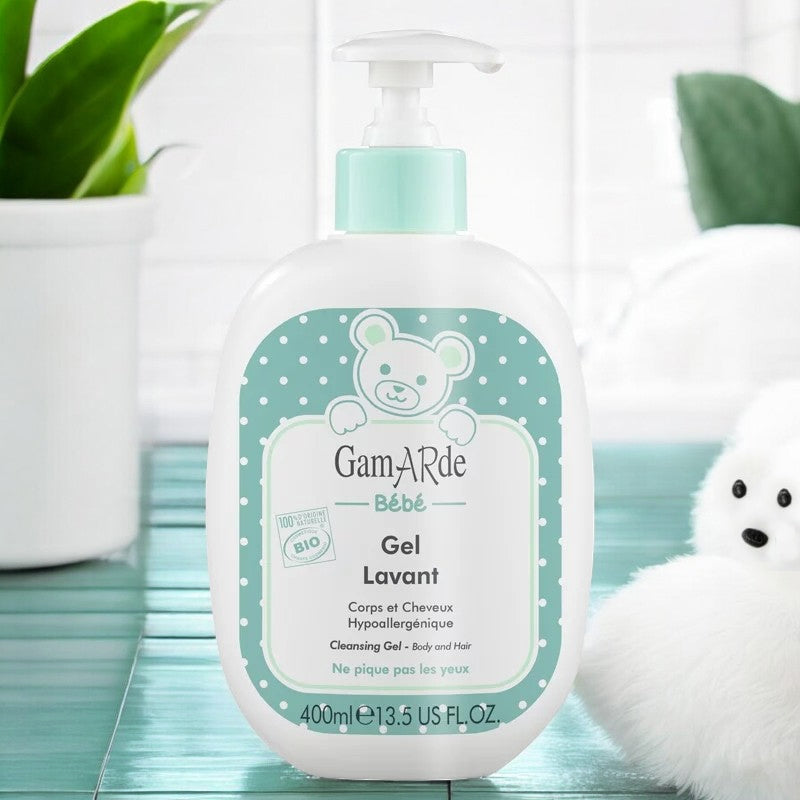 Gamarde - Gel lavant bébé hypoallergénique BIO - corps & cheveux - 400ml
