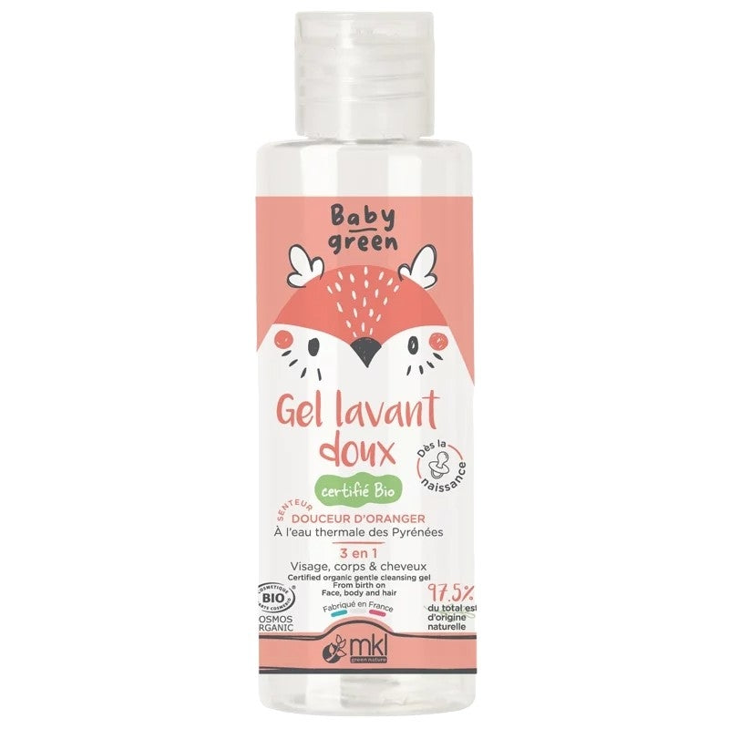 Gel lavant bébé doux BIO fleur d'oranger