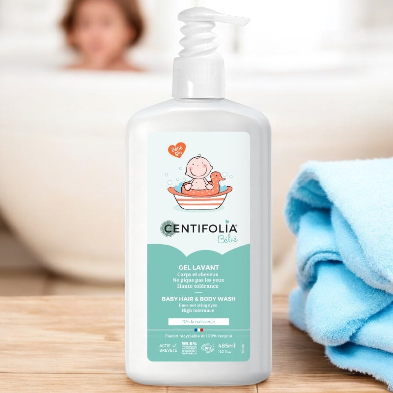 Centifolia - Gel lavant corps & cheveux bébé BIO camélia 485ml
