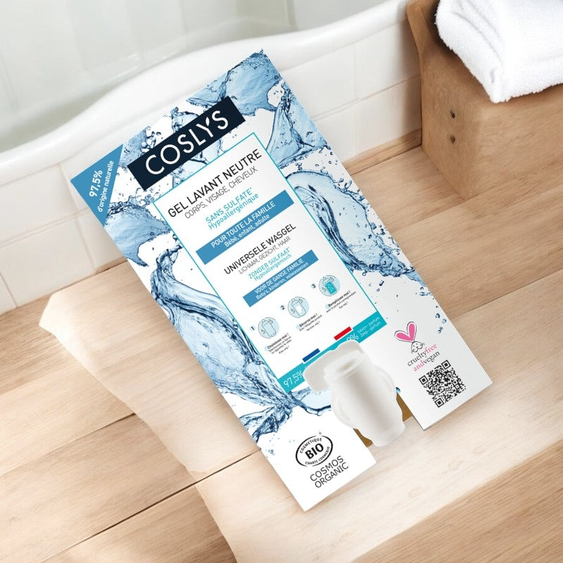Coslys - Neutral Waschgel für Körper, Gesicht & Haare ohne Duftstoffe BIO 10kg