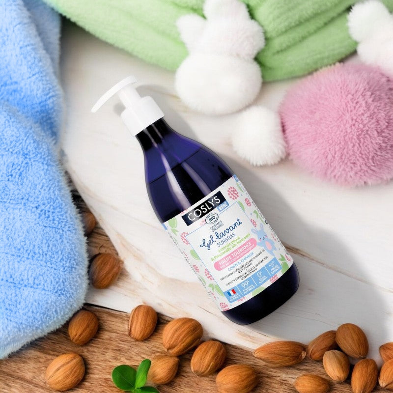 Coslys - Gel lavant surgras bébé BIO pimprenelle 500ml