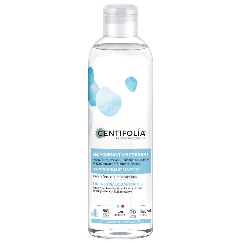 Centifolia - Gel moussant neutre 3 en 1 BIO aloe vera 250ml