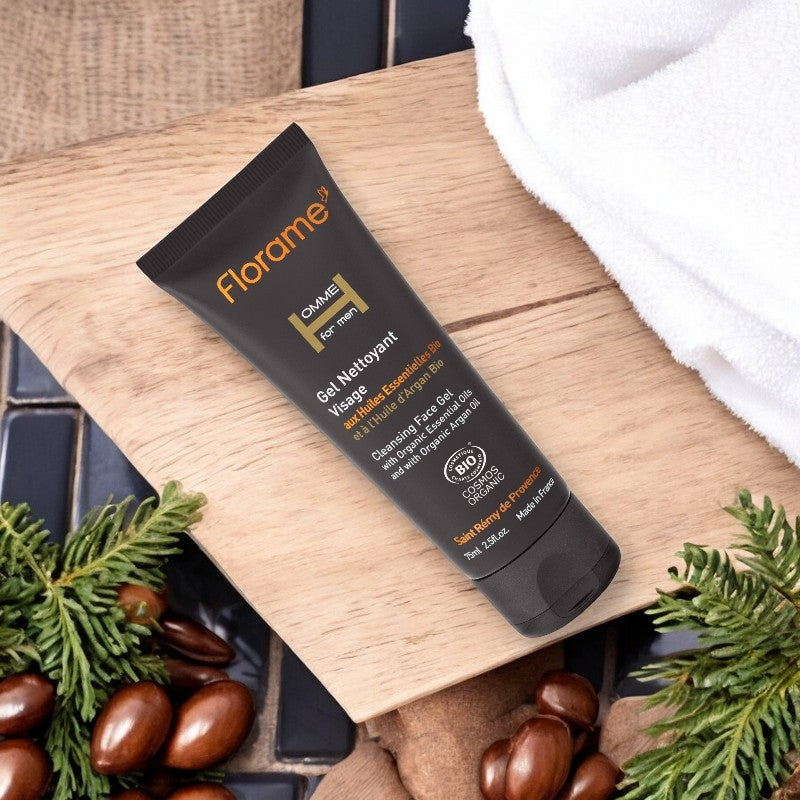 Florame - Gesichtsreinigungsgel für Männer Zeder & Argan BIO 75ml