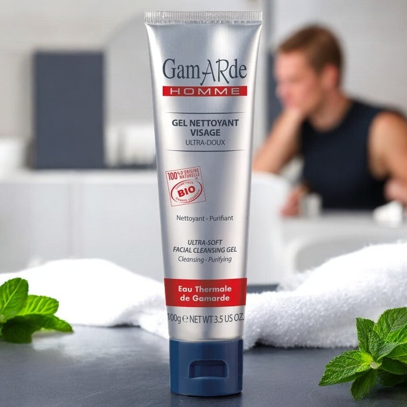 Gamarde - Gel nettoyant visage ultra-doux BIO - homme - 100g