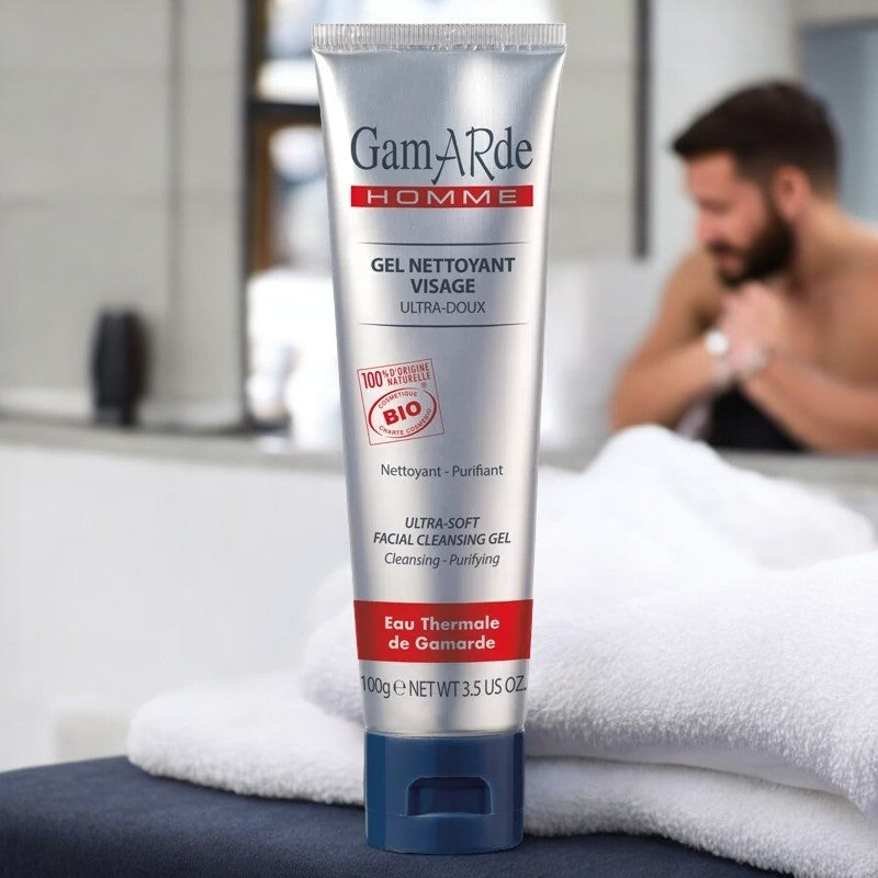 Gamarde - Gel nettoyant visage ultra-doux BIO - homme - 100g