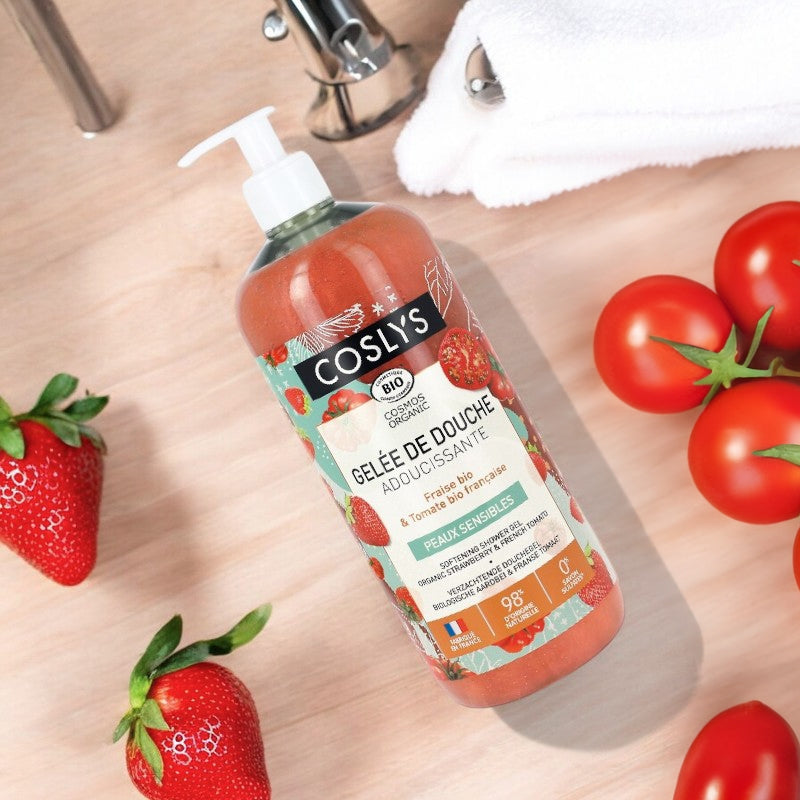 Coslys - Pflegendes Duschgel Erdbeere & Tomate BIO 1l