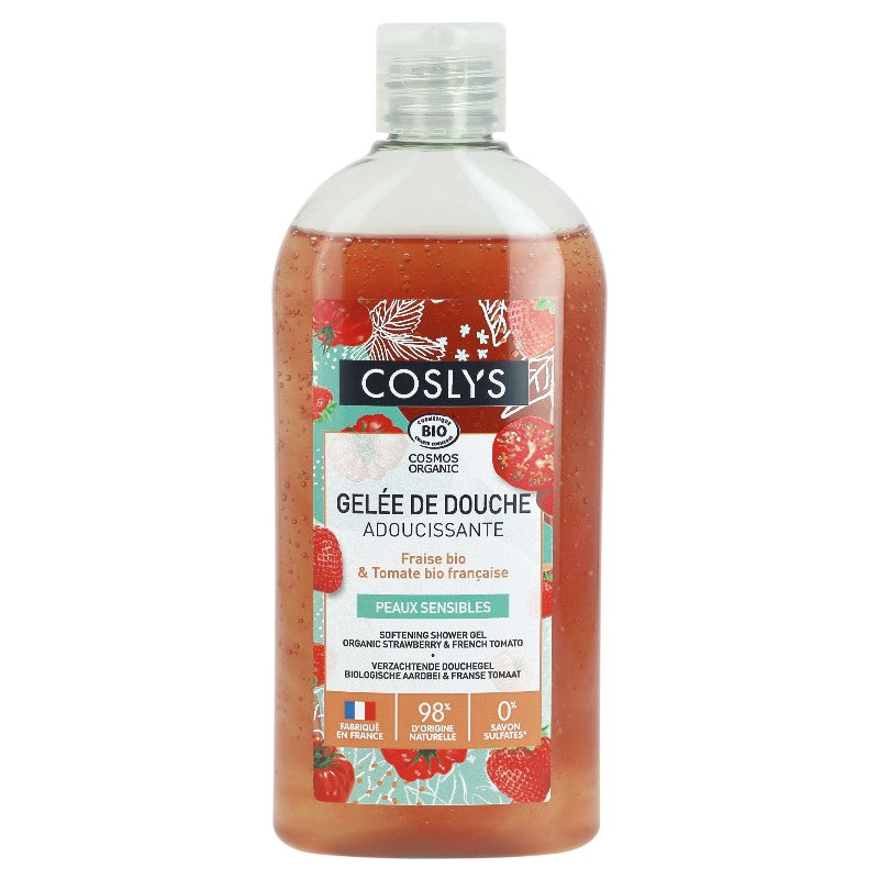 Coslys - Gelée de douche adoucissante BIO fraise & tomate 250ml