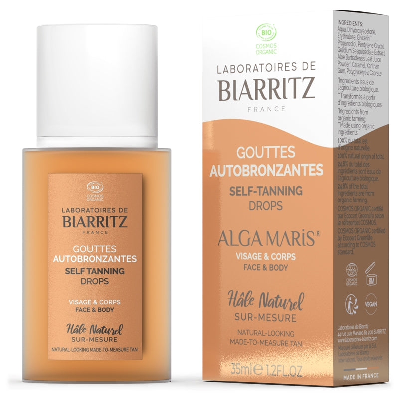Laboratoires de Biarritz - Gouttes autobronzantes visage & corps BIO 35ml