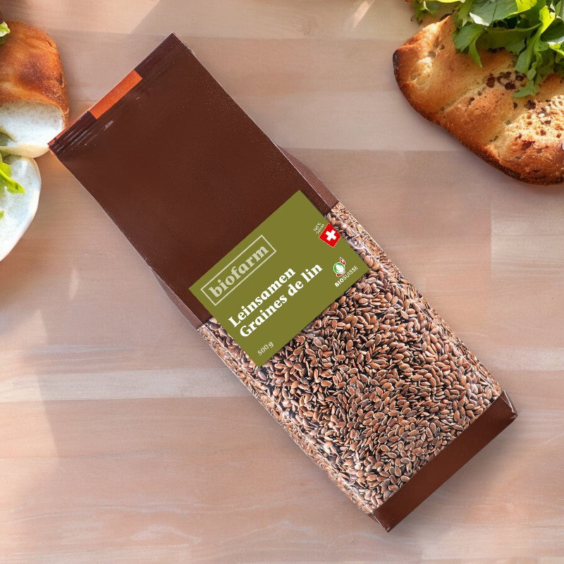 Biofarm - Graines de lin suisse BIO 500g