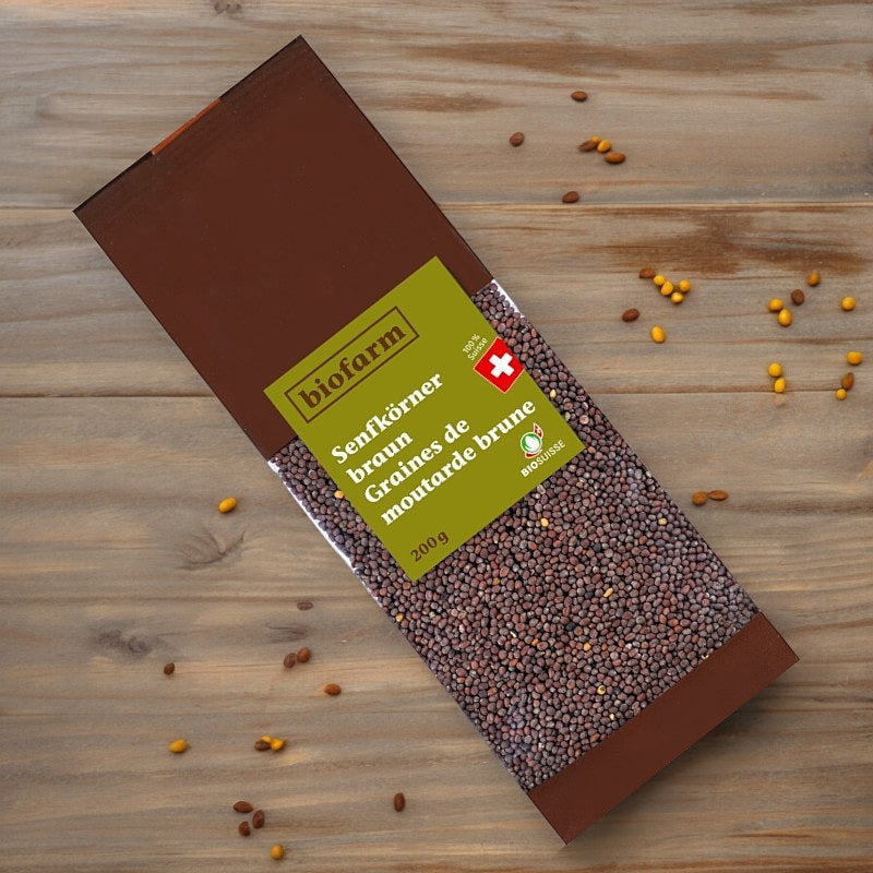 Biofarm - Graines de moutarde brune suisse BIO 200g