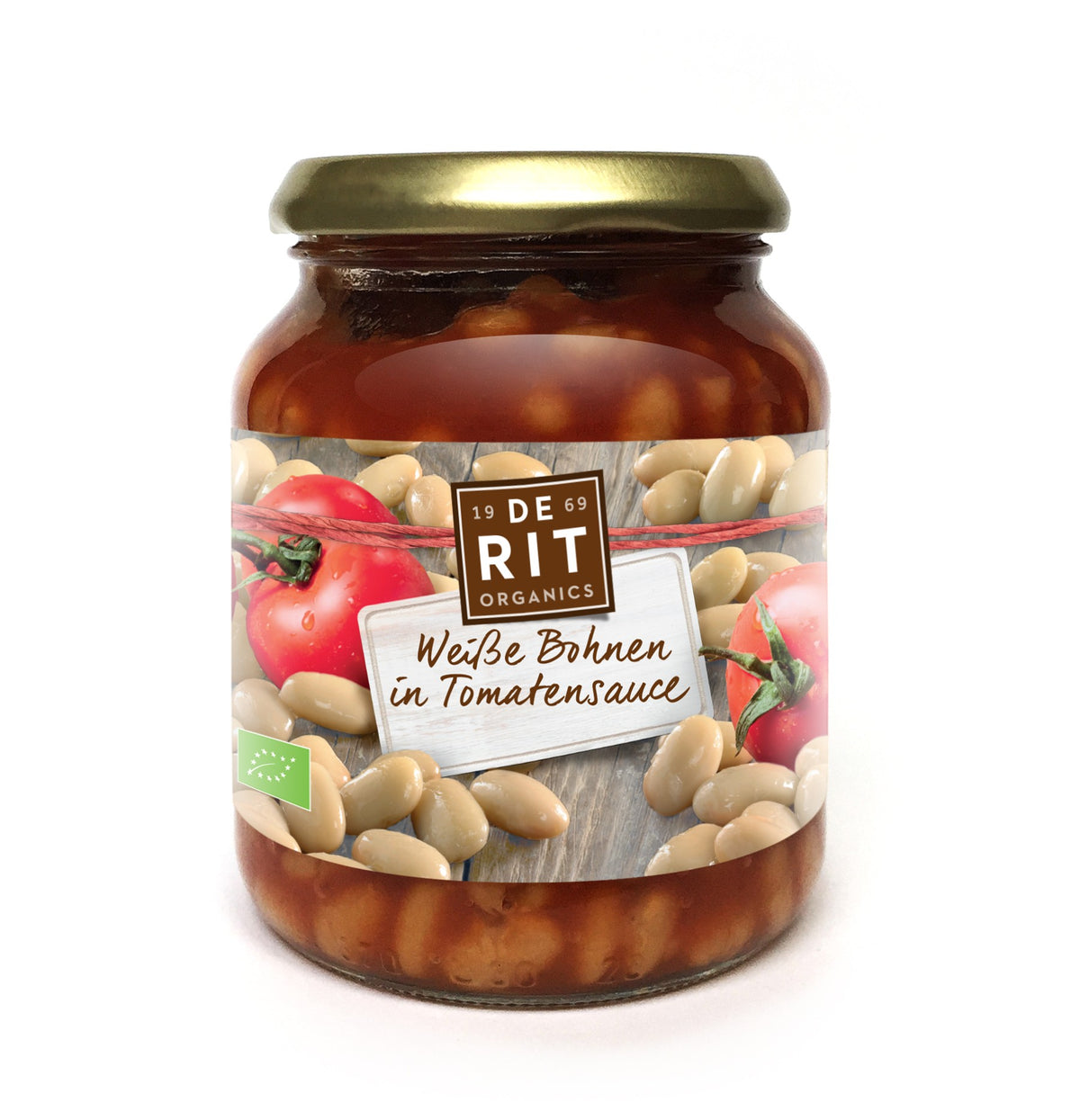 De Rit - Bio-weiße Bohnen in Tomatensauce 360g