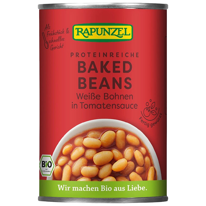 Bio-weiße Bohnen in Tomatensoße (400 g) - Rapunzel