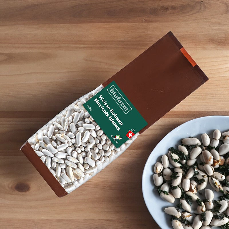 Biofarm - Haricots blancs suisses BIO 500g